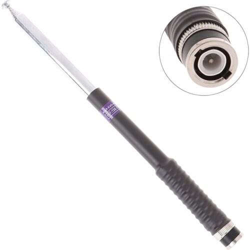 Gain Telescopic BNC Antenna for ICOM V8 V80 IC-V82 IC-U82 Walkie Talkie Two Way Radio VHF 136-174MHz FP10120