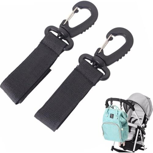 2pcs/lot Stroller Hooks Wheelchair Stroller Pram Carriage Bag Hanger Hook Baby Strollers Diaper Bag Clip Stroller Accessories