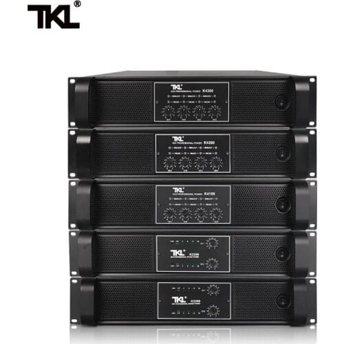 TKL 4 Channel Amplifier 300W X4 Conference Amplifier Audio Professional Power Amplifier Switching Power Supply HIFI
