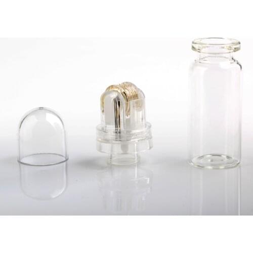 64 Gold Titanium Tips dermal filler Micro Hydra Needle Roller, Skin Care Texture improvement Anti Wrinkle Acne Reduction Pore