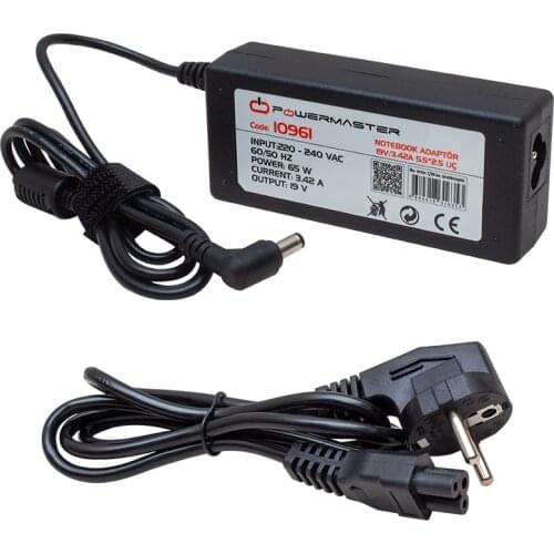 NOTEBOOK ADAPTER SL-NBA20 TOSHIBA-ASUS-ACER 19V/3.42A 5.5*2.5 END THERE