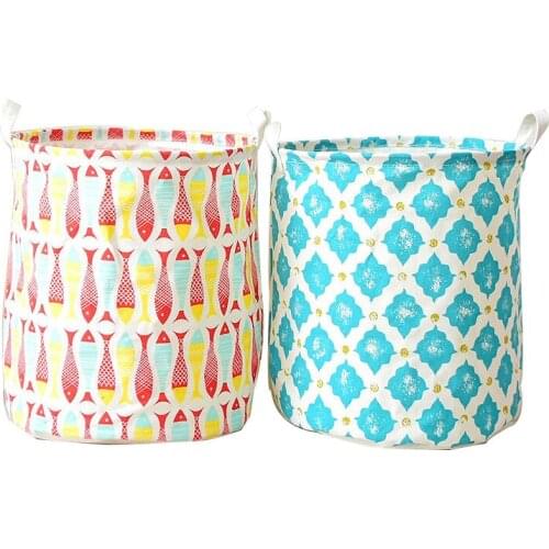 Large Laundry Toy Sundries Storage Basket Folding Black Clothes Stationery Organizer Toys Case Home Storage Bin