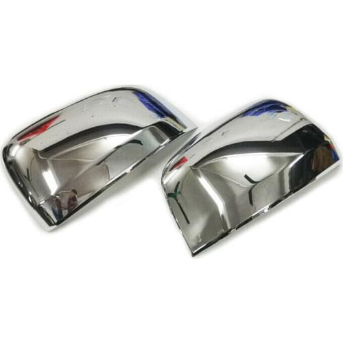 Chrome Side Mirror Cover 2 Pcs Set For Jeep Grand Cherokee Dodge Durango 2011-2017