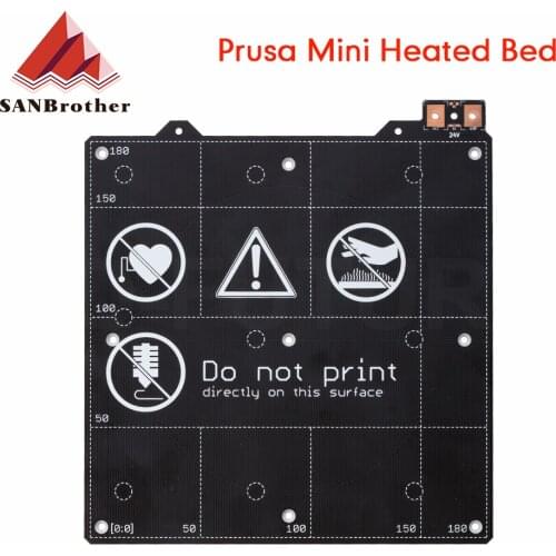 Clone Prusa i3 mini MK3 3D Printer Y carriage Magnetic Heated Bed MK52 24V Wiring Thermistor With Magnet For Prusa i3 MK3S