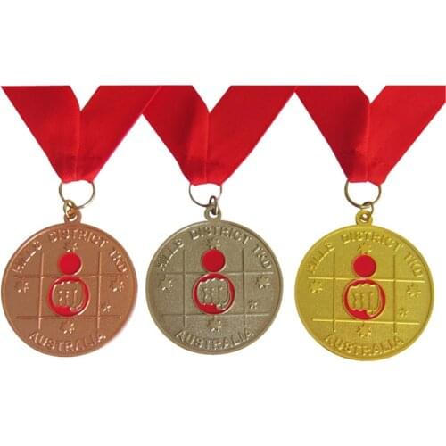 Cheap custom gold, silver and bronze medals low price zinc alloy commemorative medal