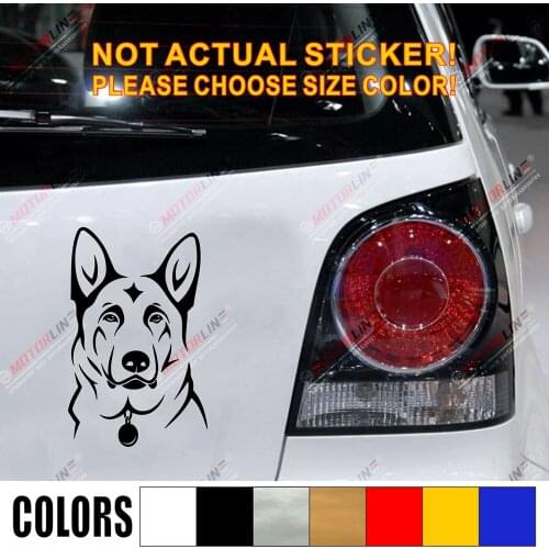 German Shepherd Dog K9 Car Decal Sticker Vinyl pick size color no background style3