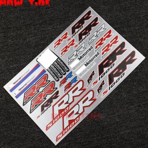 New Motorcycle Fuel Tank Sticker Wheel Helmet Waterproof Reflective Logo Suitable for BMW S1000RR S1000 RR S 1000 RR