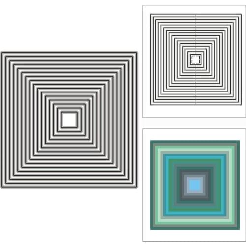 New Nesting Basic Square Frame 2020 Metal Cutting Dies for DIY Scrapbooking and Card Making Decorative Embossing Craft No Stamps