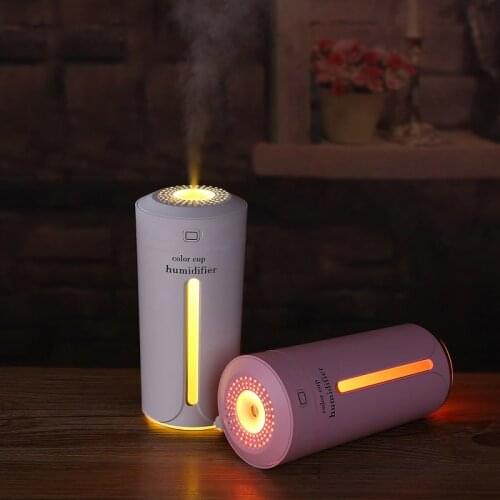 New Essential Oil Diffuser Mini Ultrasonic Colorful Light Cup Humidifier LED Night USB Aromatherapy Fogger Car Air Freshener