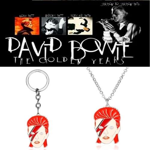 Rock Band Singer Aladdin Sane Necklace David Bowie Pendant Necklace Fans Jewelry Colar