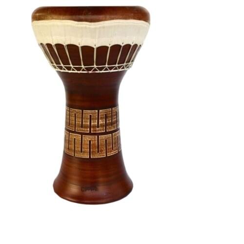 Profession​al Clay Ceramic Solo Darbuka Drum Musical Instrument By Emin Percussion Doumbek EP-104-A
