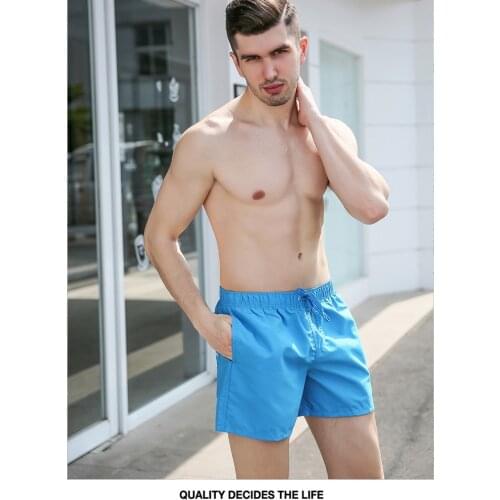 2021 Mens Board Shorts Beach Pants Summer Surf Mens Solid Color Pants Breathable Sportswear Large Shorts Male
