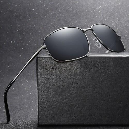 Classic Polarized Sunglasses Brand Design Men Square Driving Sun Glasses Male UV400 Shades Eyewear Oculos de sol