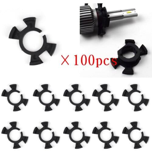 100pcs LED Headlight Bulb Base Adapter Socket Holder H1 for Car Halogen Headlamps for Honda Odyssey 05-06 CRV Geely Acura D110