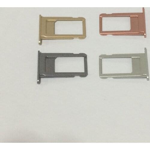 50Pcs Original Nano Sim Card Tray Adapter Slot Holder for iPhone 6S 4.7" Gold/Rose Gold/Silver/Gray Replacement Parts