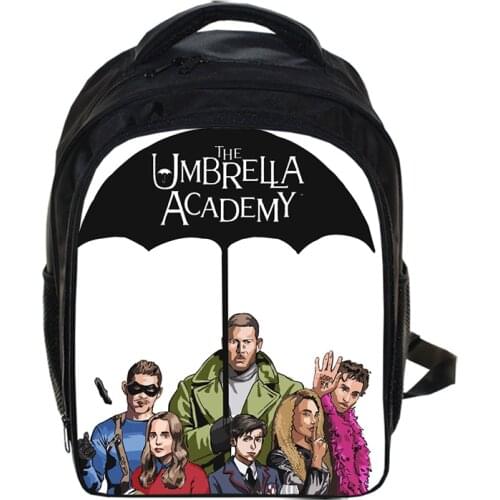 13 Inch The Umbrella Academy Cartoon Kids Backpack Kindergarten School Bag Children Printing Backpack Girls Boys Mochila