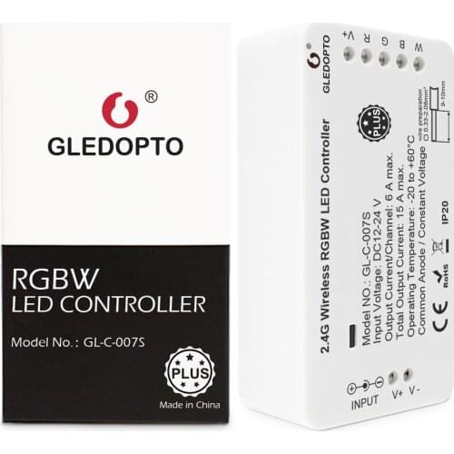 GLEDOPTO ZigBee RGBW controller plus strip controller work with zigbee hub remote control Voice control DC12-24V LED smart