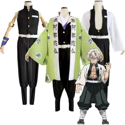 Anime Demon Slayer Cosplay Costume Kimetsu no Yaiba Uzui Tengen Himejima Kyoumei Shinazugawa Sanemi Cosplay Costume