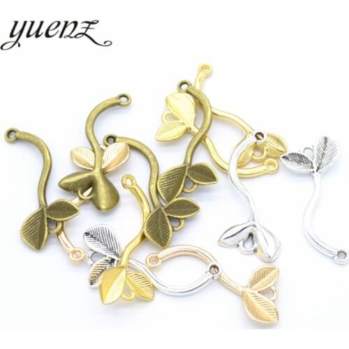 YuenZ 10pcs 2020 New Product little sapling Charms Pendant For Metal Alloy Jewelry DIY Marking 33*15mm Q265