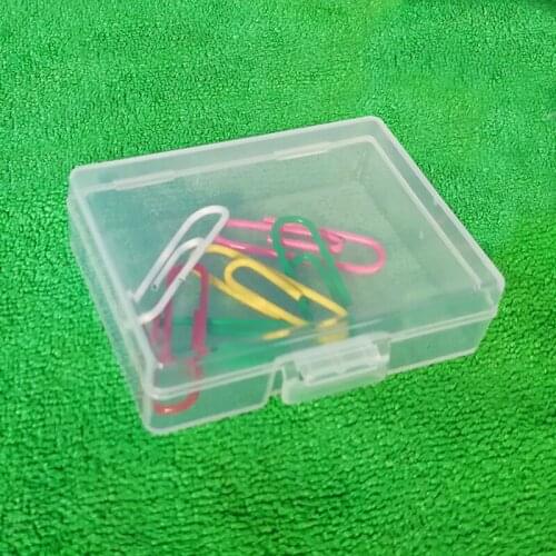 Mini Clear Plastic Small Box Hook Jewelry Earplugs Container Storage Mini Storage Box 55*43*16mm F20173331