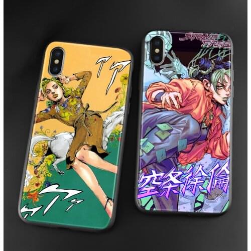 Jolyne Cujoh JoJos Bizarre Stone Ocean poster soft silicone Phone case cover shell For iPhone 6 6s 7 8 Plus X XR XS 11 Pro Max