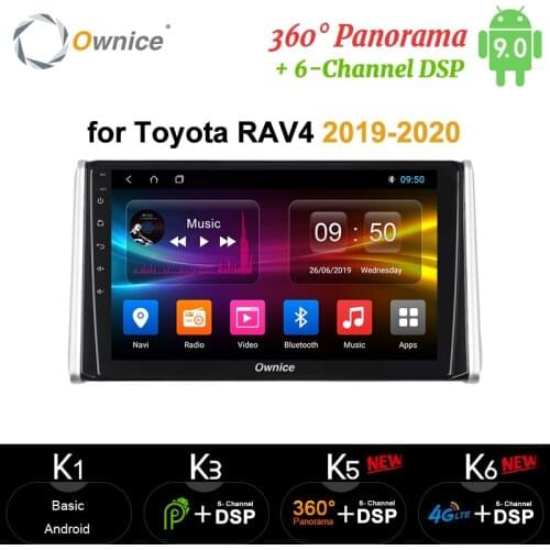 Ownice 10.0.1" 8Core Android 10.0 CAR DVD Player Radio GPS Navi DVR OBD 4G LTE 360 Panorama DSP SPDIF for Toyota RAV4 2019 2020