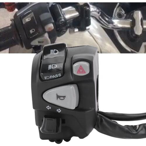 Handlebar Switch 22mm Handlebar Switch Low/High Beam Control Button Replacement for Honda MSX SF 125 Handlebar Headlight Switch