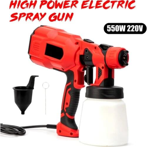 WENXING 550W 220V 800ML Spray Gun Paint 1.8MM Nozzle High Power Spay Guns Home Electric Paint Sprayer Easy Spraying Cleaning