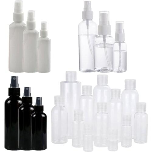 1 Pc 30/50/100ml Refillable Bottle Plastic Sprayer White Black Empty Spray Bottle For Flower Watering Garden Sprayers