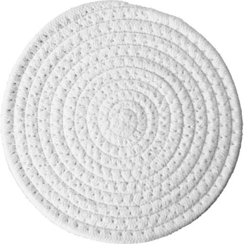 Drink Coasters, Stylish Handmade Braided Drink Coasters (18cm) Cotton Super Absorbent Heat-Resistant Coasters Pad For Drinks