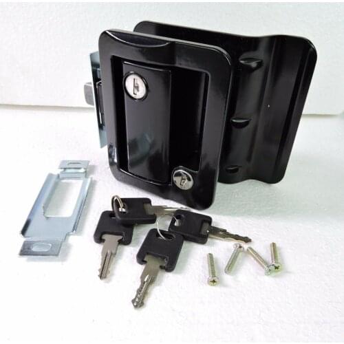 RV Camper Trailer Durable Door Lock Zinc Alloy Latch Handle Car Home Motorhome Truck Panel Lock Key RV Accessories Universal