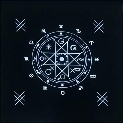 50X50CM Tarot Card Tablecloth Astrology Divination Altar Velvet Cloth Board Games Oracle Cards Mat Pad Runes Witchcraft Supplies