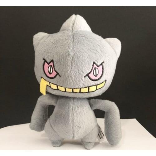 TAKARA TOMY Pokemon Cartoon Banette Plush Toy Dolls 18cm Cute Kid Birthday Gift