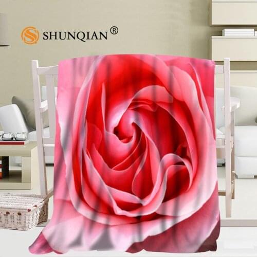 Custom big size Flowers Red Rose Blankets for beds Falafel warm winter sleeping sofa blanket 56x80inch 50X60inch 40X50inch