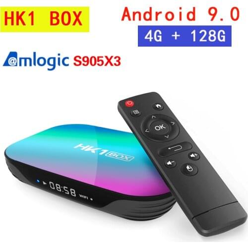 HK1 BOX 8K 4GB 128GB TV Box Amlogic S905X3 Android 9.0 Smart TV BOX 1000M Dual Wifi Google Player Youtube Media Player
