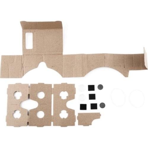 Ulter Clear DIY Cardboard 3D Virtual Reality Glasses For Smartphone High quality DIY Magnet Google Cardboards Glasses