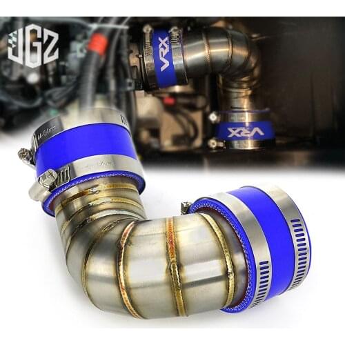 Motorcycle Exhaust Pipe Stainless Steel Link Tube For VESPA GTS 200 250 300 GTV 300 2006 - 2017 2018 2019 2020 2021 Accessories