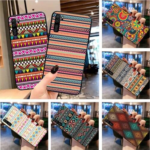 Indian Style Pattern Bright Tribal Phone Case for Huawei P20 P30 P40 lite E Pro Mate 40 30 20 Pro P Smart 2020 P10