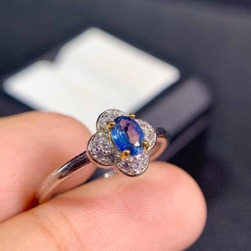 KJJEAXCMY boutique jewelry 925 sterling silver inlaid natural sapphire ring ladies fashion ring support test hot selling