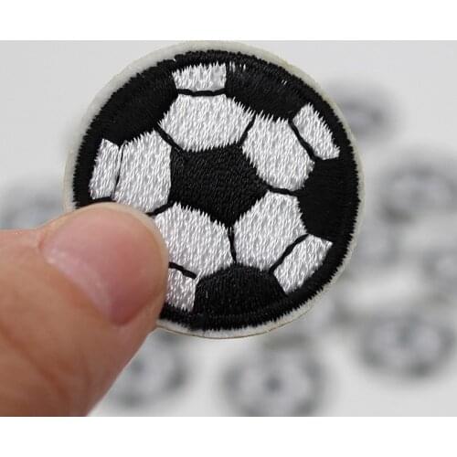 1pc Embrioidered Football Patches for Clothing Boy Bags Clothes Jeans Iron on Cartoon Sticker Handmade Garment Applique Supplier