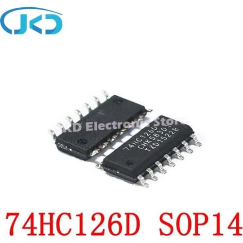 10pcs 74HC126DR 74HC126D 74HC126 SOP-14 New IC