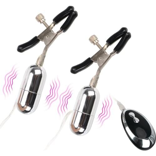 20 Frequency Breast Massage Sex Toys for Women Couple Nipple Clitoral Stimulation Nipple Vibrator Nipple Clamps Clitoral Clip