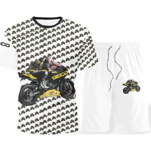 2021 mens set sports summer T-shirt casual set personality Street short sleeve fashion track and field sportswear s-5xl