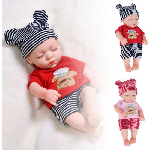 30cm Reborn Doll Lifelike Newborn Cute Baby Soft PVC Doll Kids Toys Girls Children Surprise Birthday Gifts Role Playing Toys