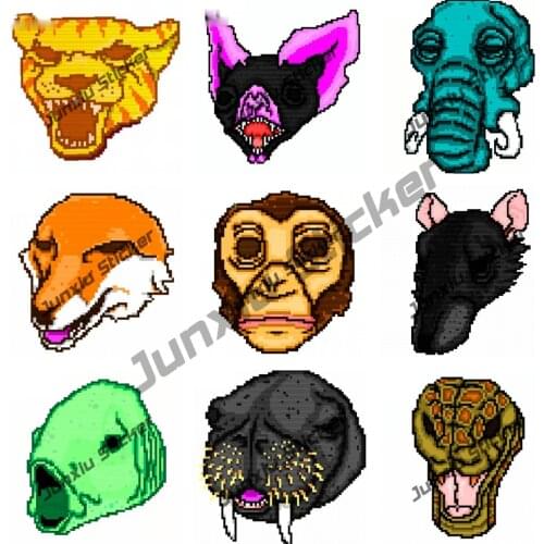 Tony Hotline Miami Car Stickers Scratch-proof Anime Custom Printing Waterproof for Bumper Window Laptop Car Decoration KK13*11cm