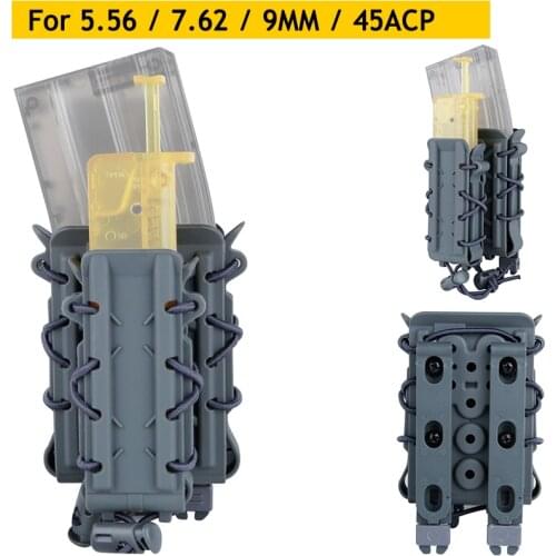 MOLLE Hunting Military Magazine Pouch for 5.56 / 7.62 / 9MM / 45ACP Tactical Cs Fast Mag Pouch Paintball Airsoft Army Pouches