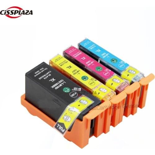 CISSPLAZA 4pcs compatible For Lexmark 100XL 100 108XL 108 Ink Cartridges For S300 S301 S302 S305 S308 S402 S405 S408 printe