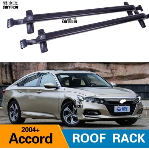 FOR HOND Accord 2004+ 7TH 8TH 9TH 10TH Heavy-duty Bars with Locking Aluminum Alloy with Luggage Box Bike Rack sport Roof Luggage