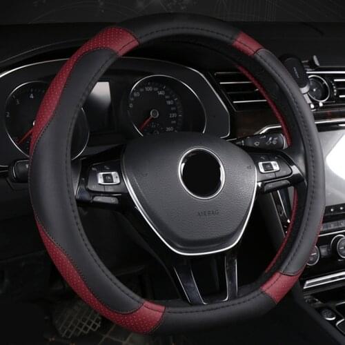 For Nissan Note 2016 2017 2018 2019 2020 2021 D Type Car Steering Wheel Cover Wrap Auto Braid on the Steering wheel Volant