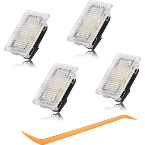For Tesla Model 3 S X LED Door Light Trunk Footwell Interior Ultra Bright Car Indoor Illumination Atmosphere Lamp Puddle Luces